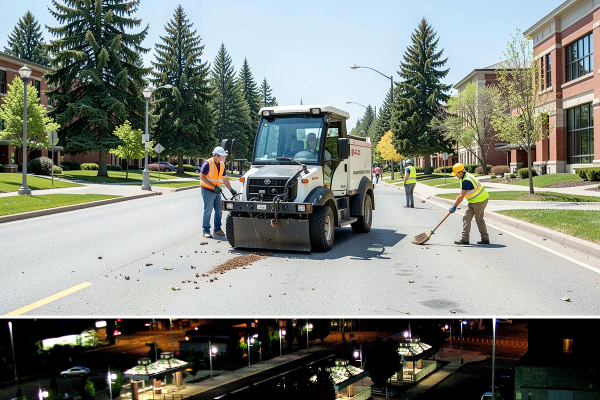 Splash Pad Maintenance in Auburn, King County, WA - Startup cleaning occurs in late spring before opening, with recurring service through summer and winterization in fall.