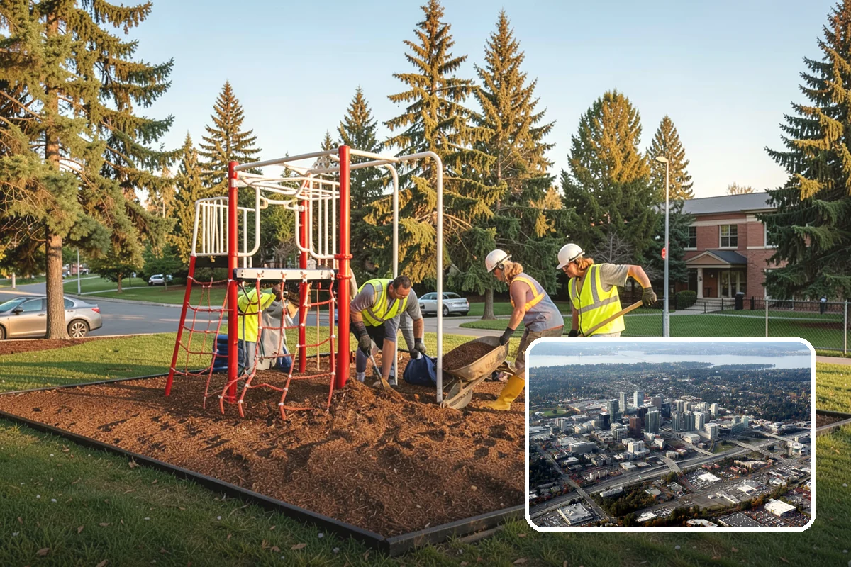 Splash Pad Maintenance in Bellevue, King County, WA - Maintains slip-resistant, sanitary spray surfaces for public use