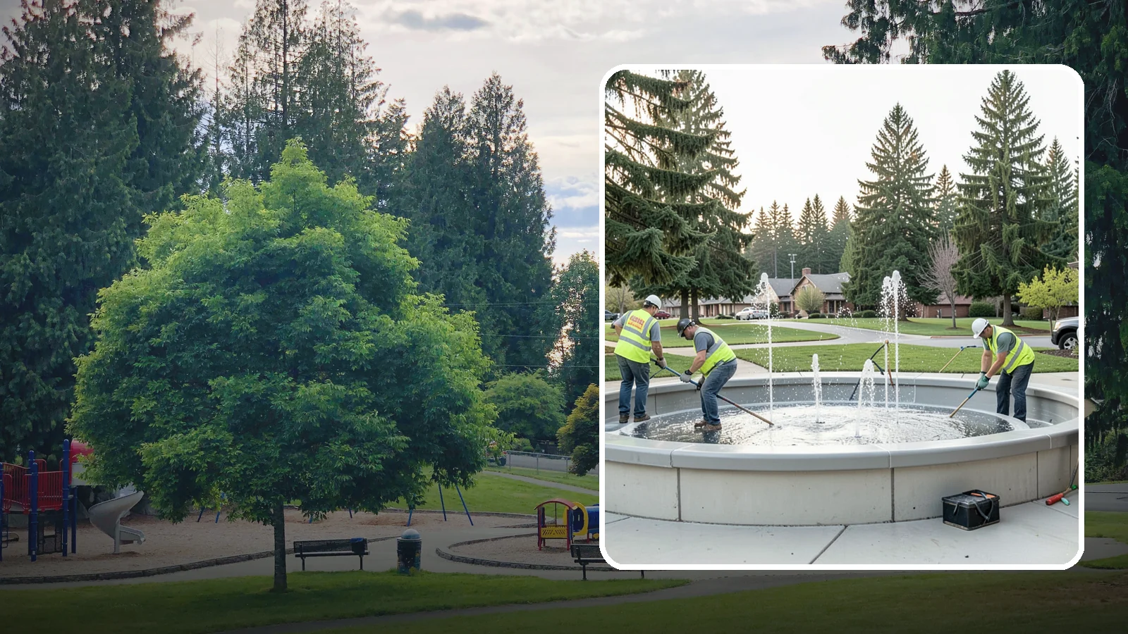 Splash Pad Maintenance in Bonney Lake, Pierce County, WA - Seasonal servicing and cleaning that keeps public splash pads sanitary, safe, and fully operational.
