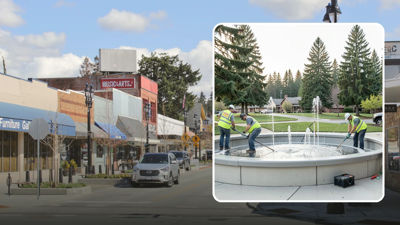 Splash Pad Maintenance in Bothell, King County, WA - Seasonal servicing and cleaning that keeps public splash pads sanitary, safe, and fully operational.