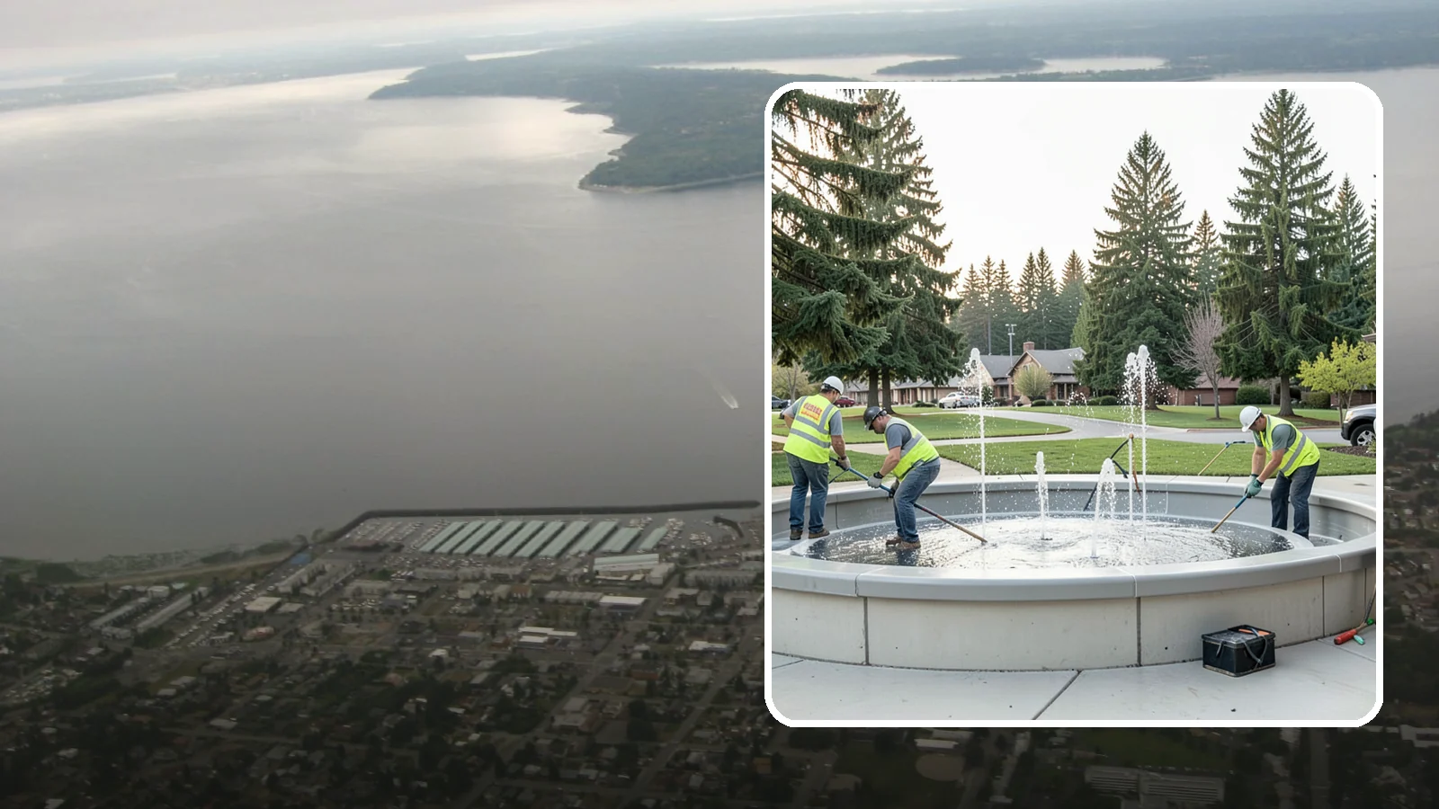 Splash Pad Maintenance in Des Moines, King County, WA - Seasonal servicing and cleaning that keeps public splash pads sanitary, safe, and fully operational.