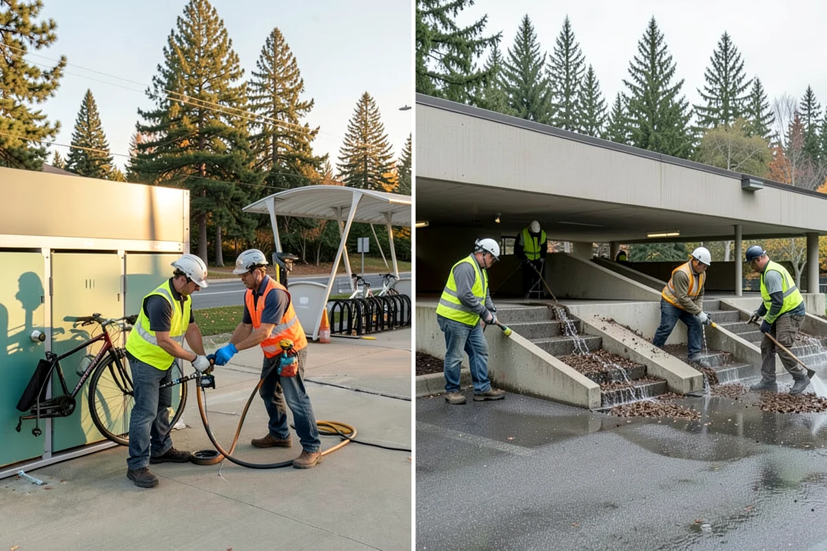 Splash Pad Maintenance in Kenmore, King County, WA - Inspect deck, nozzles, drains, and slip resistance
