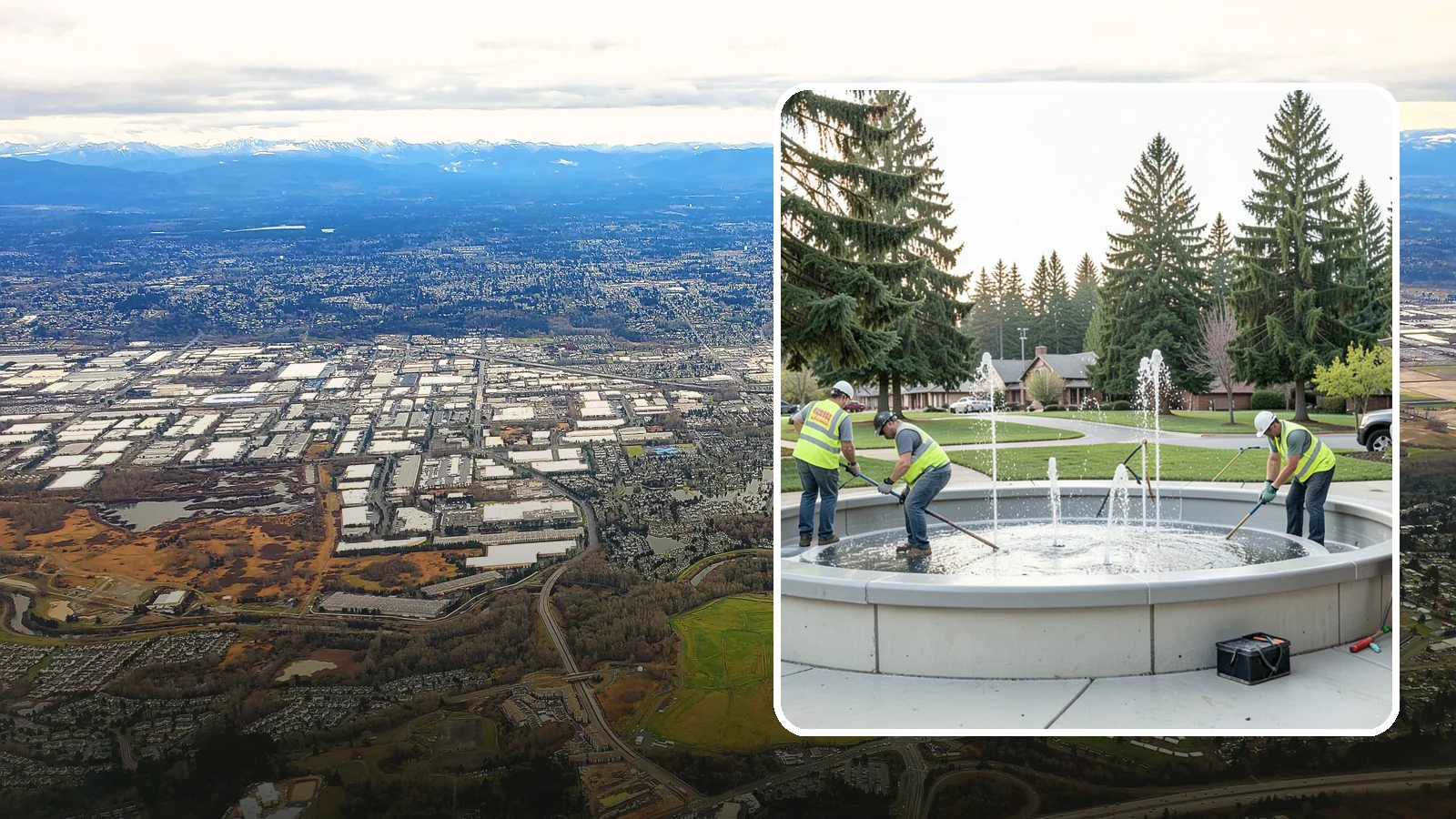 Splash Pad Maintenance in Kent, King County, WA - Seasonal servicing and cleaning that keeps public splash pads sanitary, safe, and fully operational.