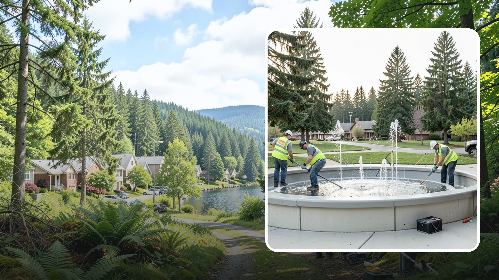 Splash Pad Maintenance in Lake Forest Park, King County, WA - Seasonal servicing and cleaning that keeps public splash pads sanitary, safe, and fully operational.