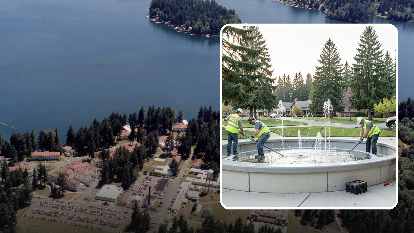 Splash Pad Maintenance in Lakewood, Pierce County, WA - Seasonal servicing and cleaning that keeps public splash pads sanitary, safe, and fully operational.