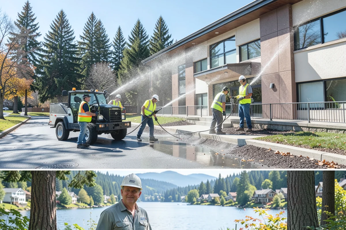 Splash Pad Maintenance in Milton, King County, WA - Startup cleaning occurs in late spring before opening, with recurring service through summer and winterization in fall.