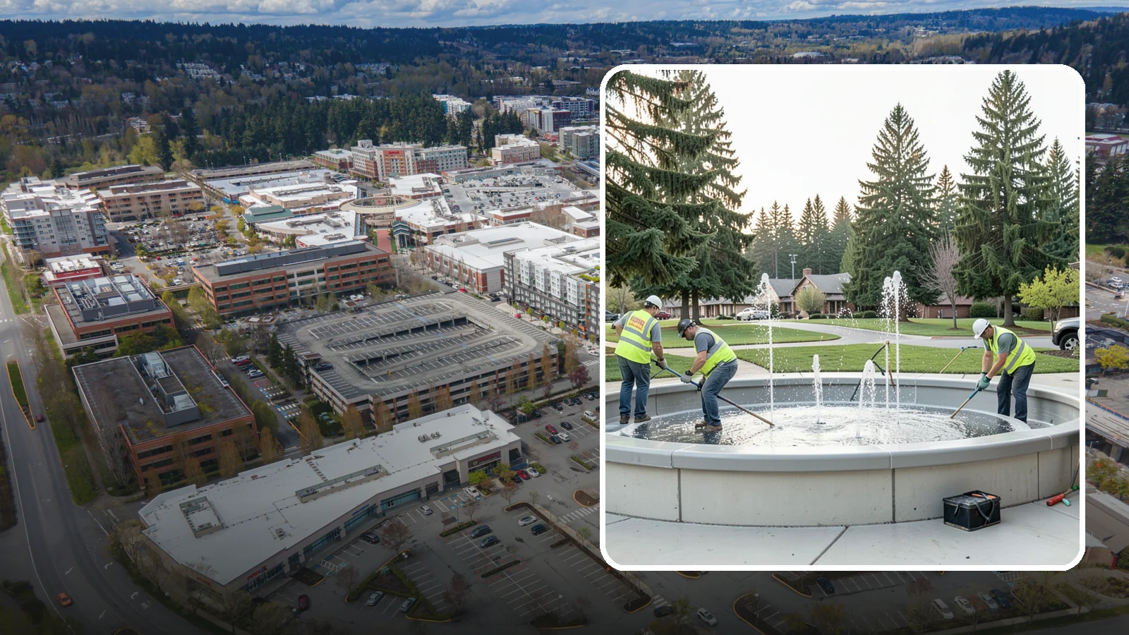 Splash Pad Maintenance in Redmond, King County, WA - Seasonal servicing and cleaning that keeps public splash pads sanitary, safe, and fully operational.