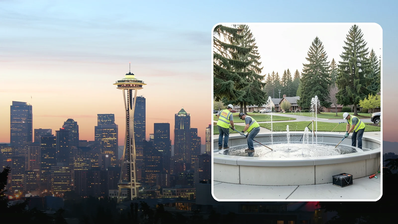 Splash Pad Maintenance in Seattle, King County, WA - Seasonal servicing and cleaning that keeps public splash pads sanitary, safe, and fully operational.
