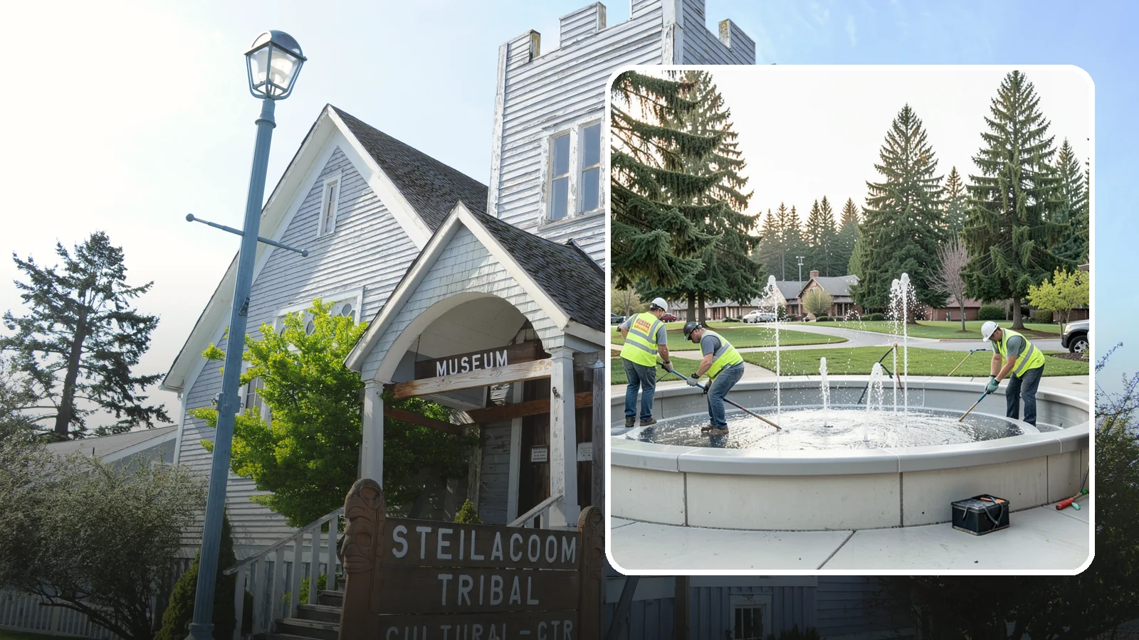 Splash Pad Maintenance in Steilacoom, Pierce County, WA - Seasonal servicing and cleaning that keeps public splash pads sanitary, safe, and fully operational.