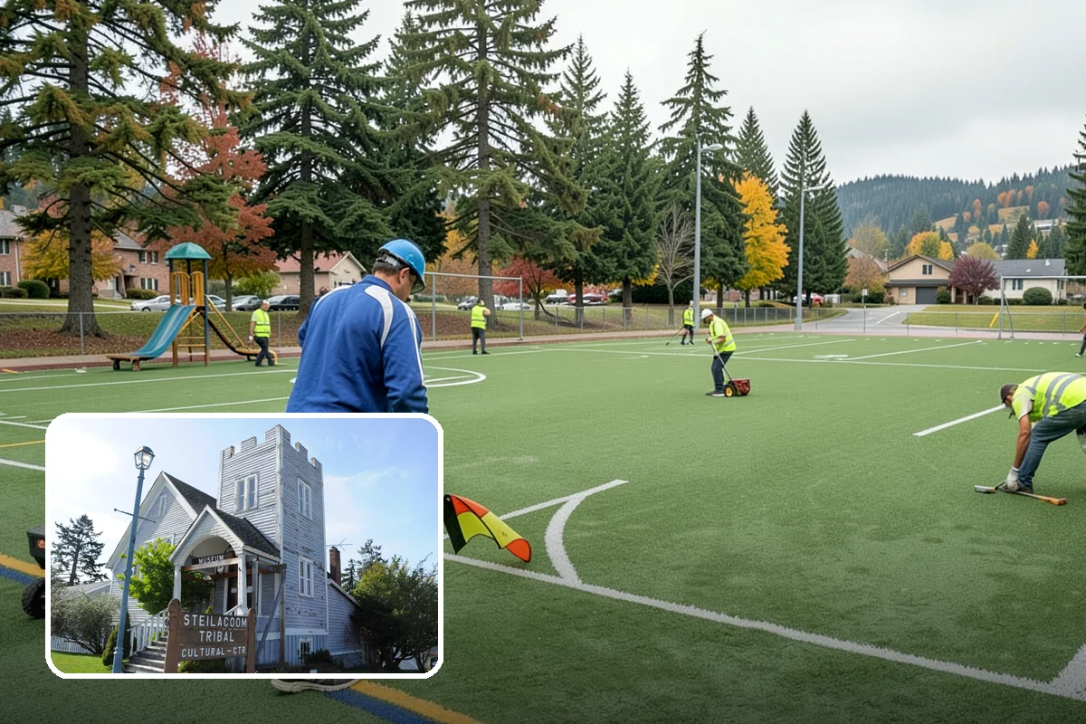 Splash Pad Maintenance in Steilacoom, Pierce County, WA - Maintains slip-resistant, sanitary spray surfaces for public use