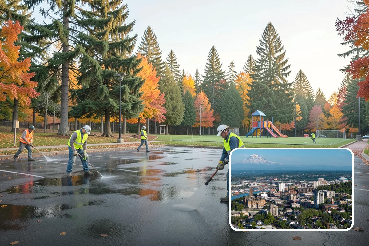 Splash Pad Maintenance in Tacoma, Pierce County, WA - Maintains slip-resistant, sanitary spray surfaces for public use