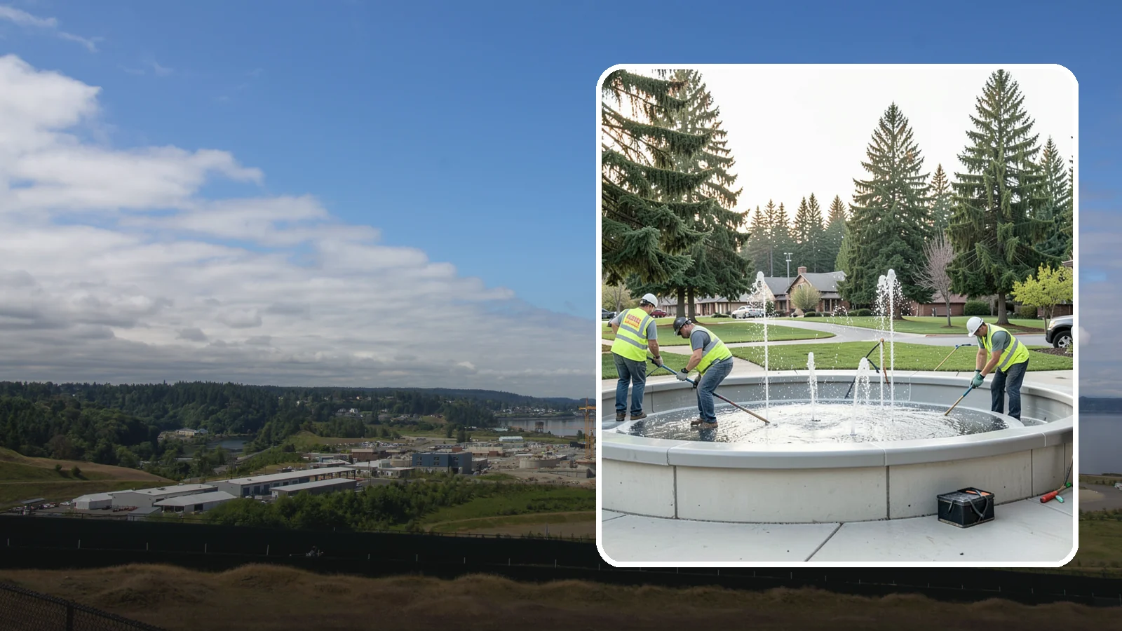 Splash Pad Maintenance in University Place, Pierce County, WA - Seasonal servicing and cleaning that keeps public splash pads sanitary, safe, and fully operational.