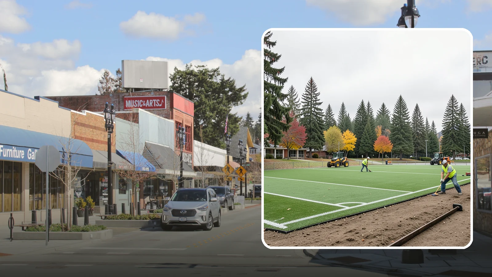 Sports Field Renovation in Bothell, King County, WA - Full-scope renovation that restores worn municipal ballfields and multi-sport turf to safe, playable condition.