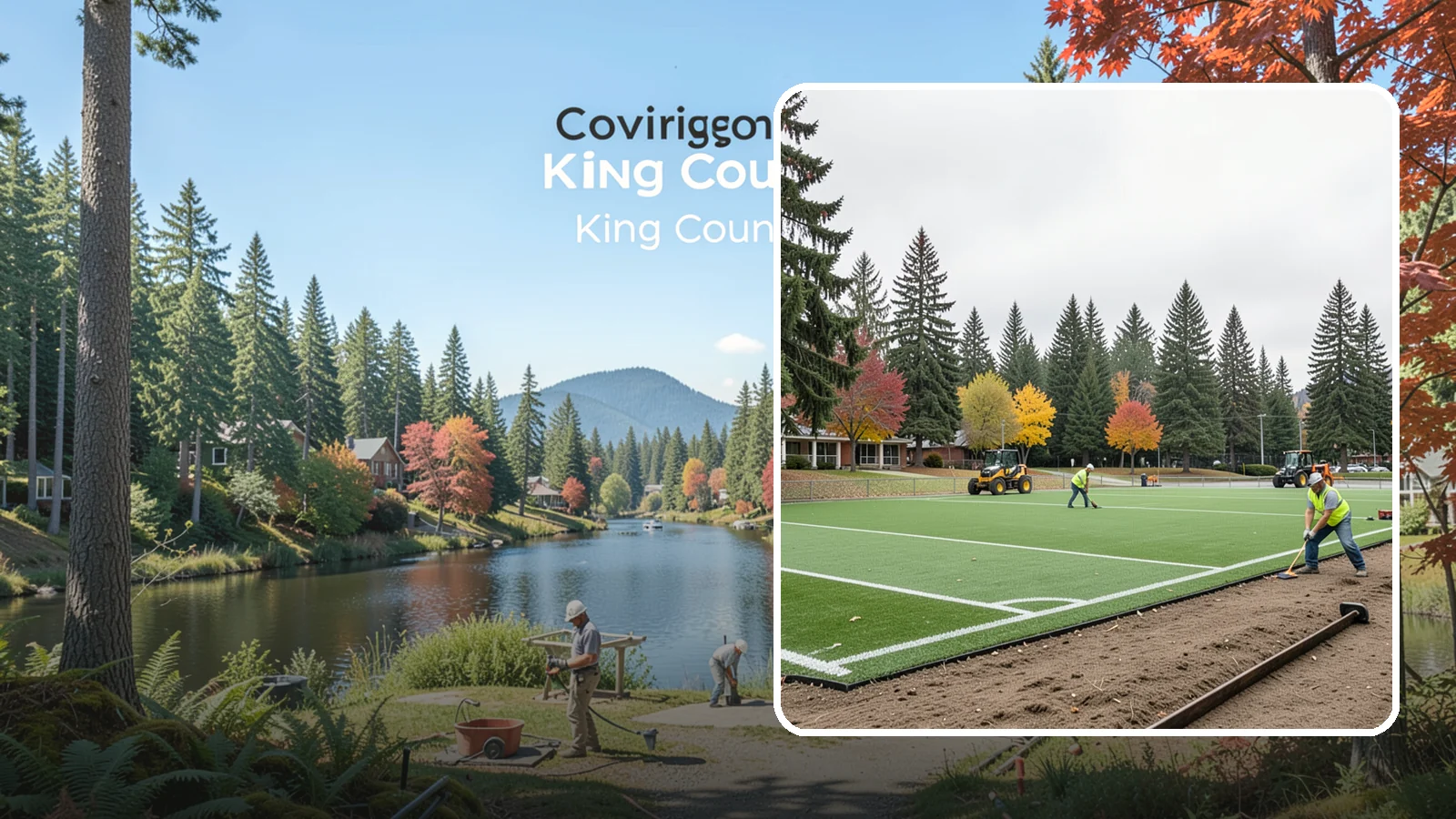 Sports Field Renovation in Covington, King County, WA - Full-scope renovation that restores worn municipal ballfields and multi-sport turf to safe, playable condition.