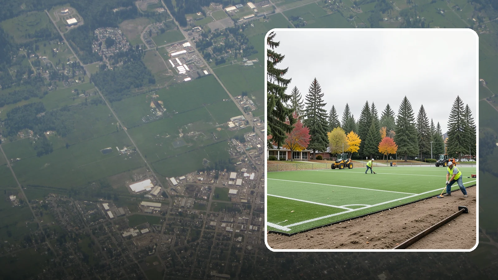 Sports Field Renovation in Enumclaw, King County, WA - Full-scope renovation that restores worn municipal ballfields and multi-sport turf to safe, playable condition.