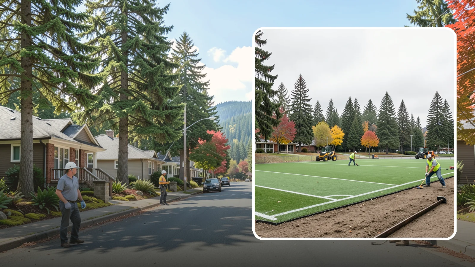 Sports Field Renovation in Hunts Point, King County, WA - Full-scope renovation that restores worn municipal ballfields and multi-sport turf to safe, playable condition.