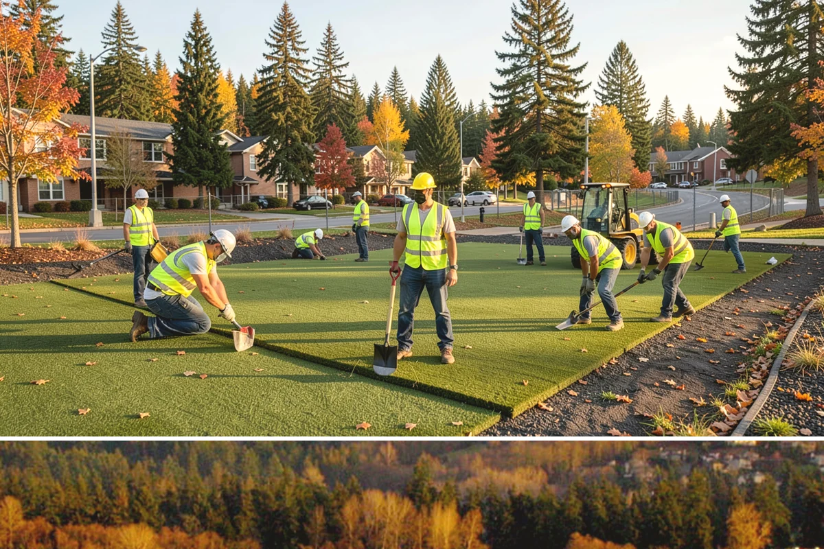Sports Field Renovation in Kenmore, King County, WA - Renovation is best scheduled in late summer or early fall so cool-season turf establishes before Western Washington's wet winter.