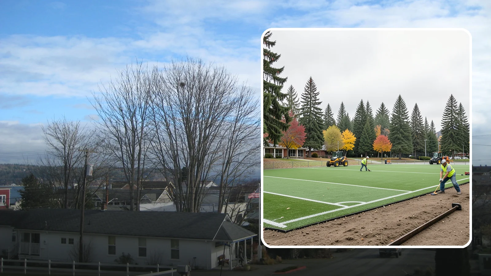 Sports Field Renovation in Langley, Island County, WA - Full-scope renovation that restores worn municipal ballfields and multi-sport turf to safe, playable condition.