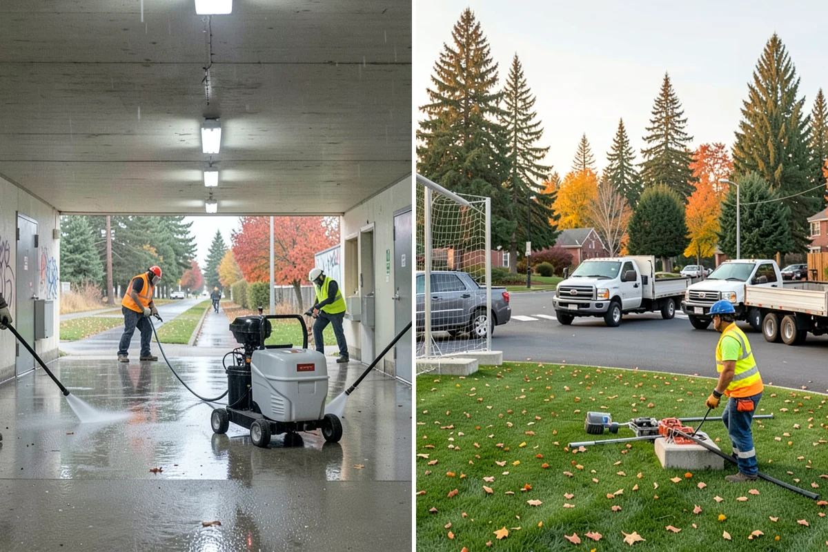 Sports Field Renovation in Maple Valley, King County, WA - Assess turf density, grade, and soil compaction with the parks department