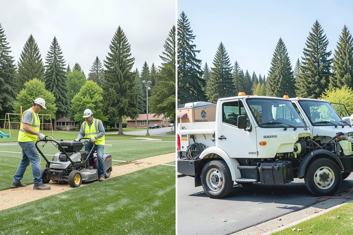 Sports Field Renovation in Redmond, King County, WA - Assess turf density, grade, and soil compaction with the parks department