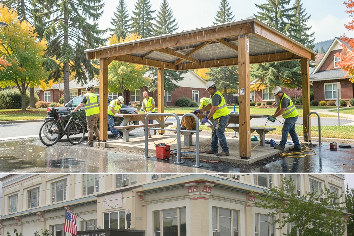 Stair Repairs in Anacortes, Skagit County, WA - Concrete and mortar stair repairs favor the drier season for proper curing, while timber repairs can proceed in most conditions.