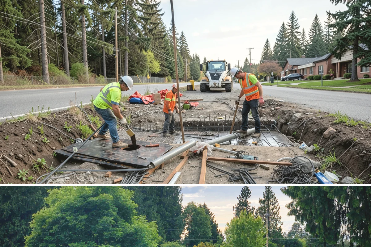 Stair Repairs in Bonney Lake, Pierce County, WA - Concrete and mortar stair repairs favor the drier season for proper curing, while timber repairs can proceed in most conditions.