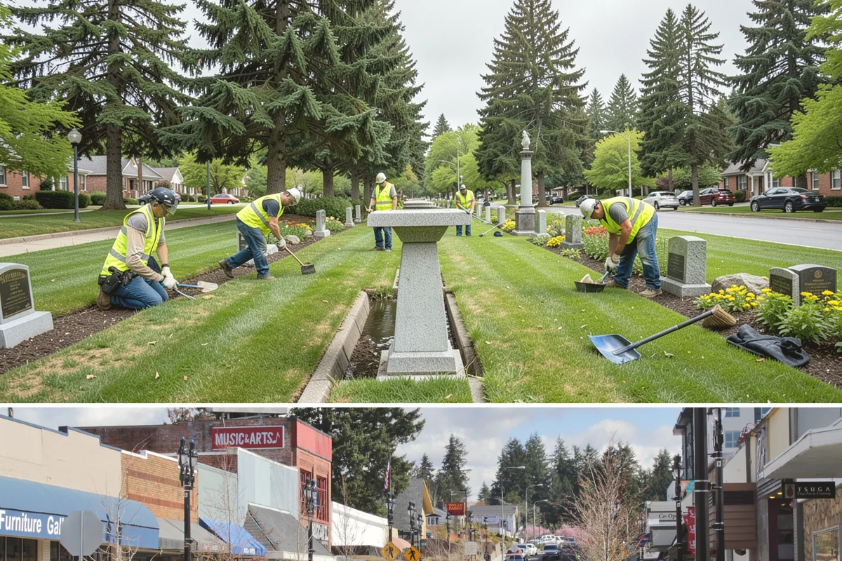 Stair Repairs in Bothell, King County, WA - Concrete and mortar stair repairs favor the drier season for proper curing, while timber repairs can proceed in most conditions.