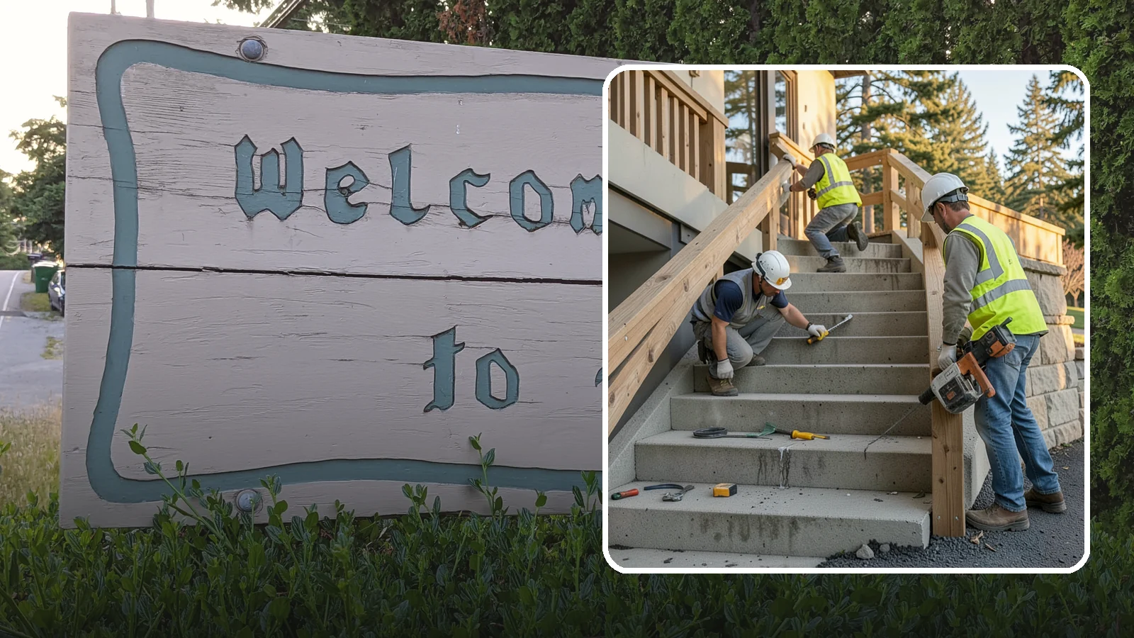 Stair Repairs in Brier, Snohomish County, WA - We repair public concrete, timber, and stone stairs to restore safe, uniform, code-compliant treads.