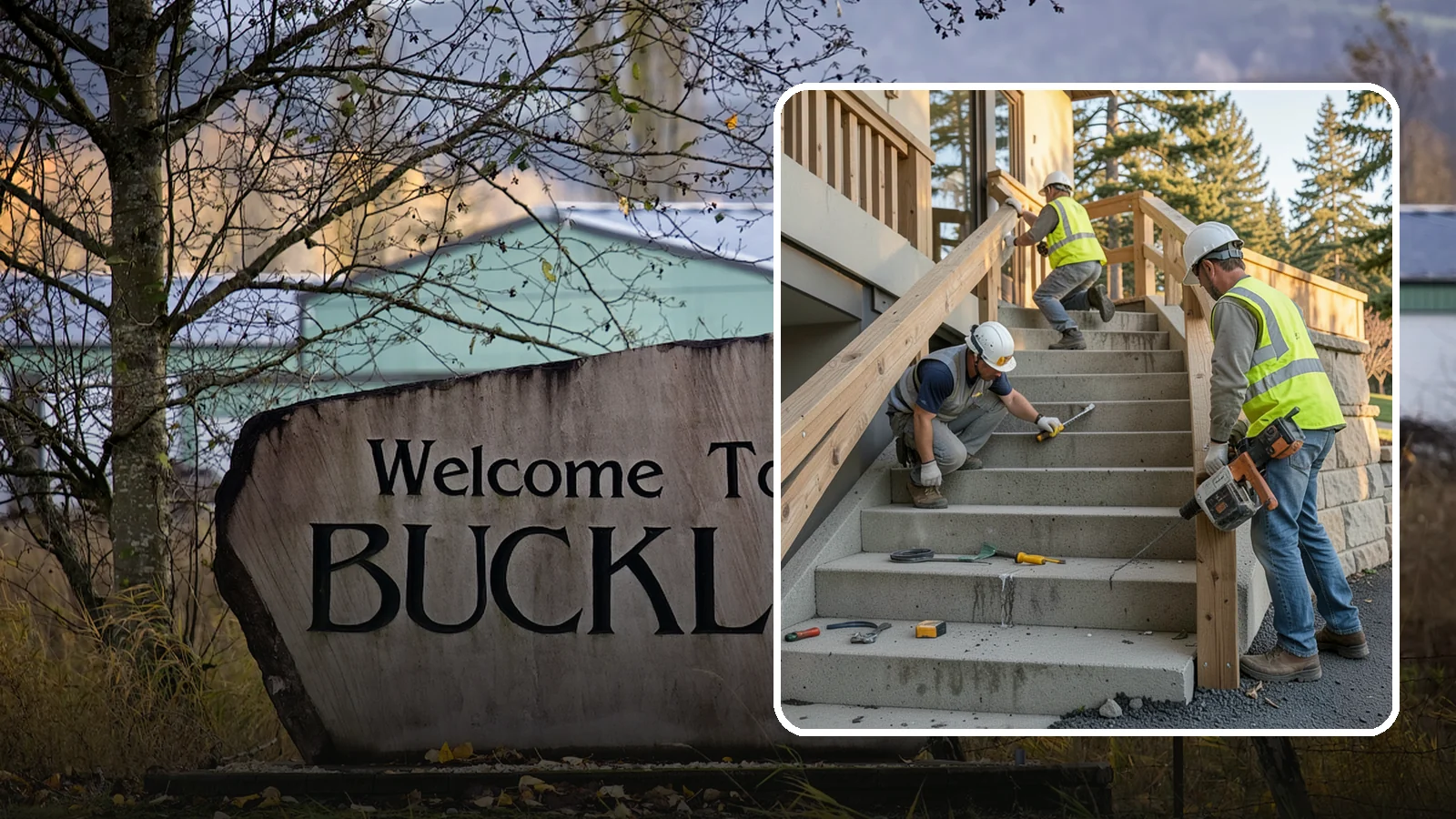Stair Repairs in Buckley, Pierce County, WA - We repair public concrete, timber, and stone stairs to restore safe, uniform, code-compliant treads.