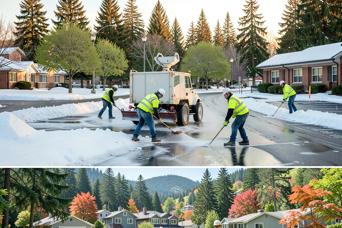 Stair Repairs in Fircrest, Pierce County, WA - Concrete and mortar stair repairs favor the drier season for proper curing, while timber repairs can proceed in most conditions.