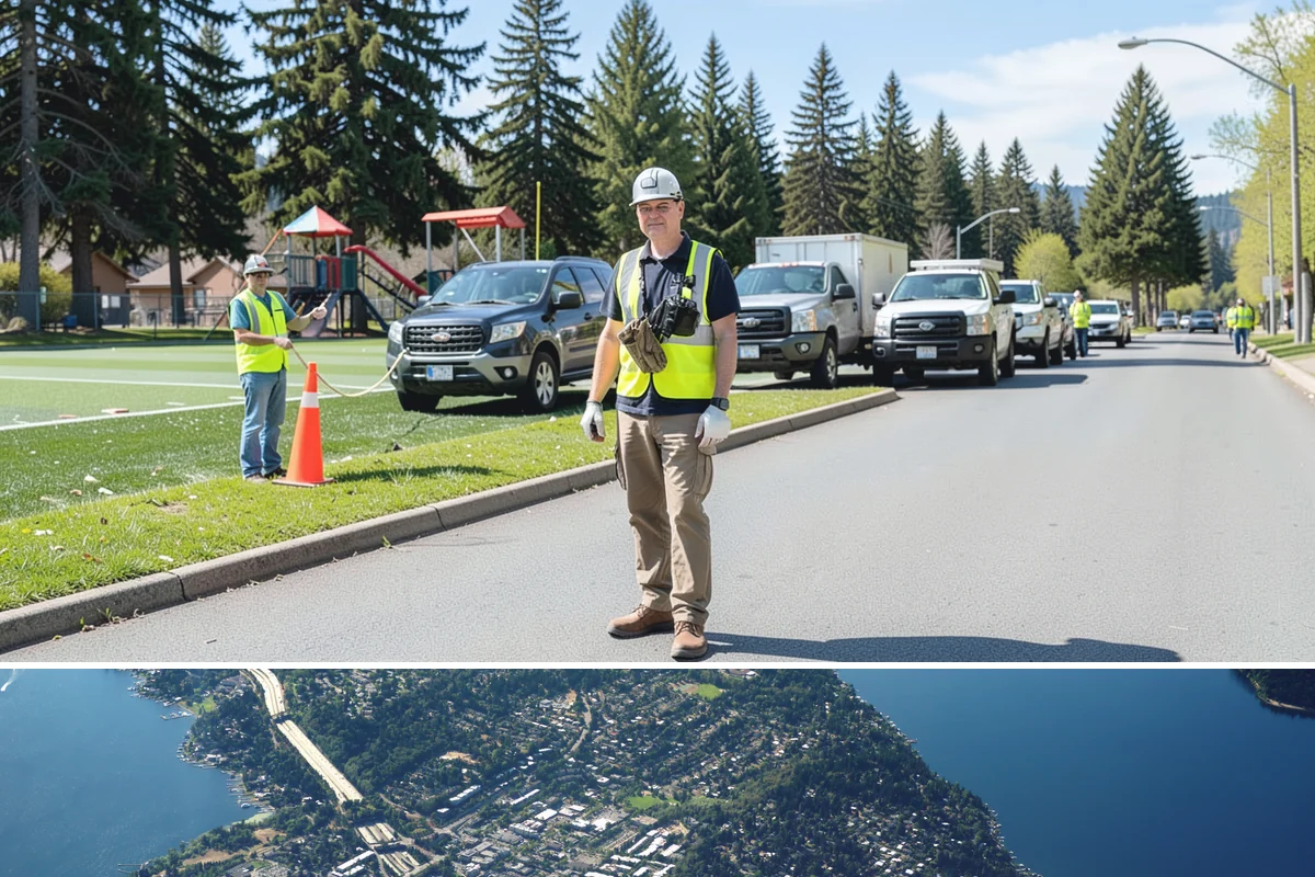 Stair Repairs in Mercer Island, King County, WA - Concrete and mortar stair repairs favor the drier season for proper curing, while timber repairs can proceed in most conditions.