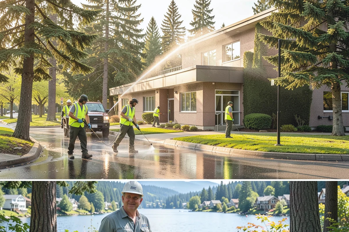 Stair Repairs in Milton, King County, WA - Concrete and mortar stair repairs favor the drier season for proper curing, while timber repairs can proceed in most conditions.