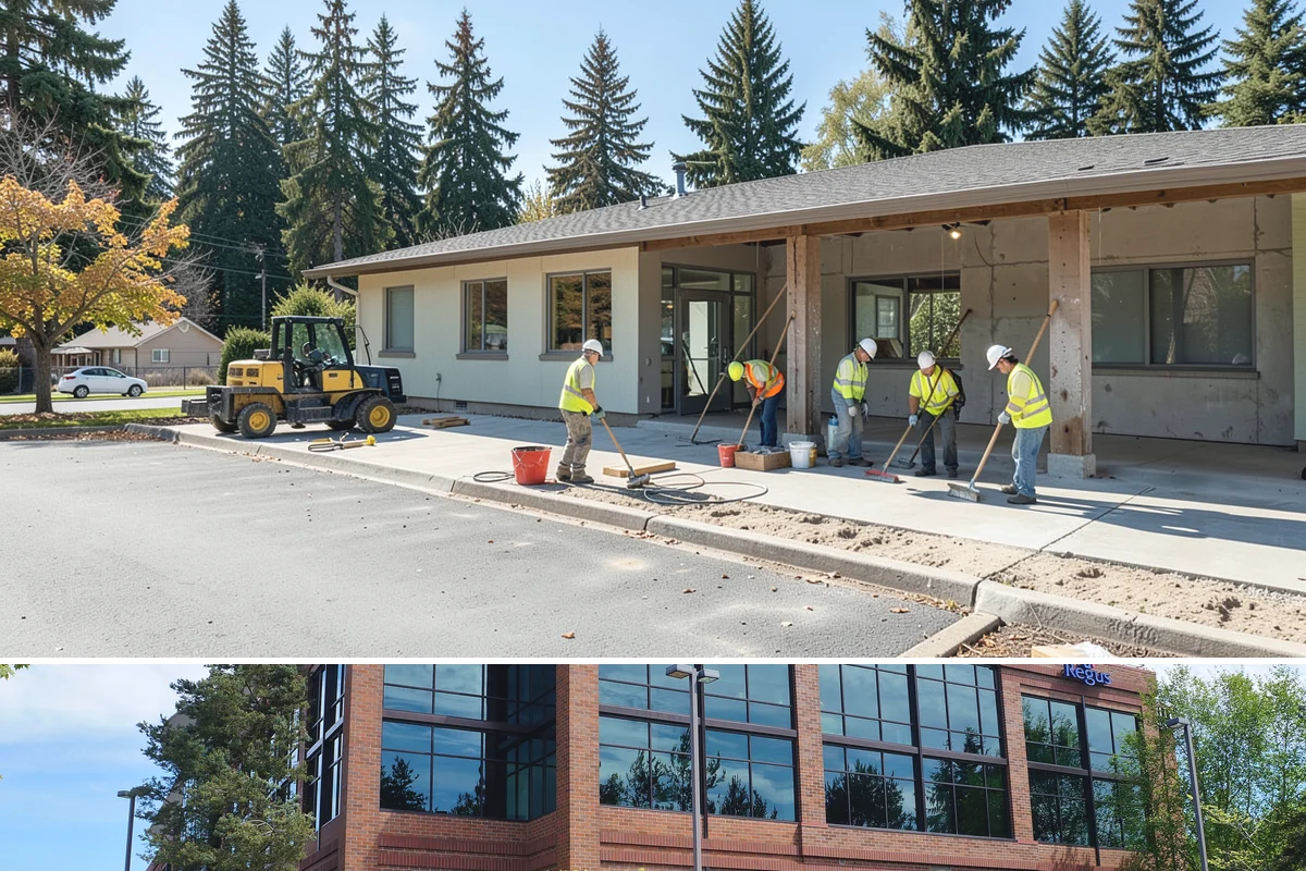 Stair Repairs in Mountlake Terrace, Snohomish County, WA - Concrete and mortar stair repairs favor the drier season for proper curing, while timber repairs can proceed in most conditions.