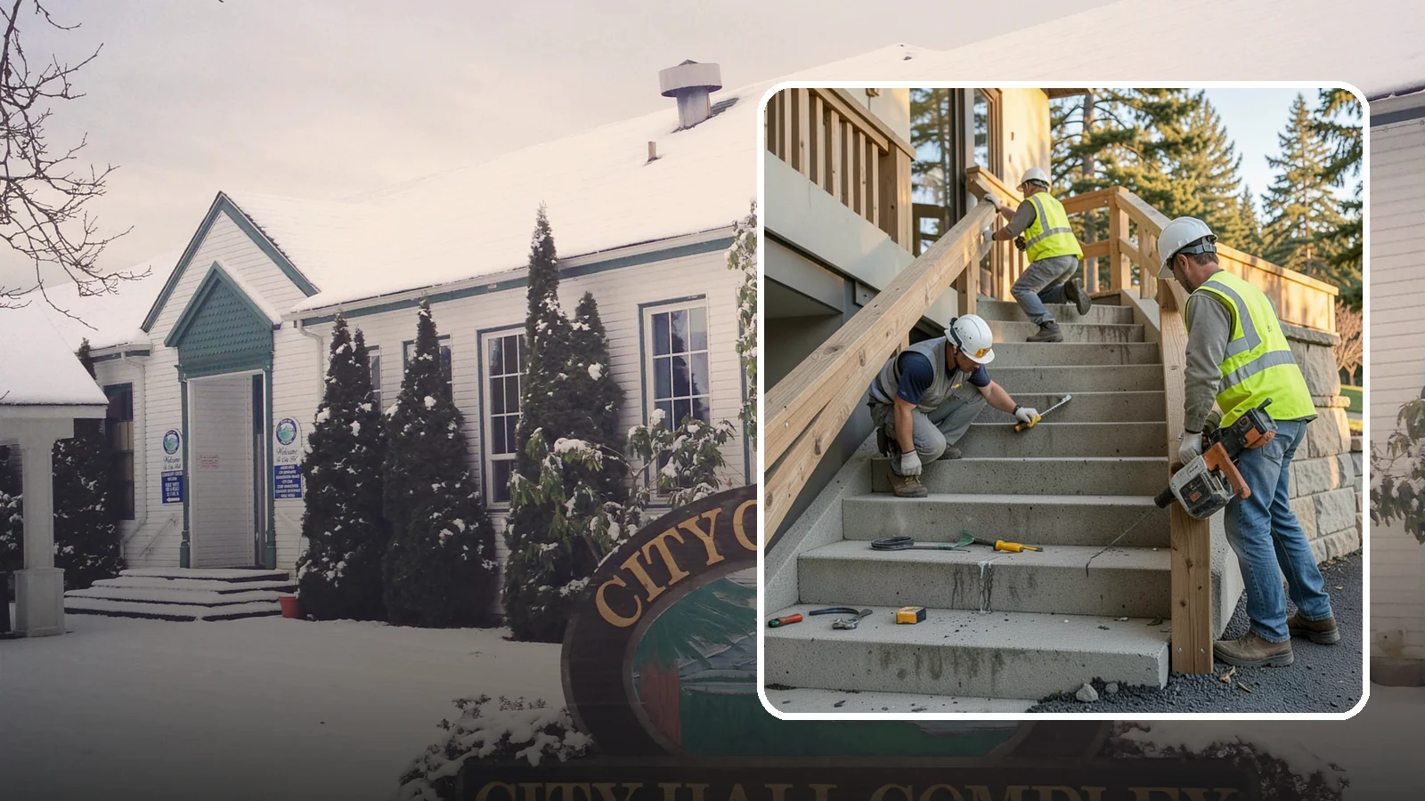 Stair Repairs in Pacific, King County, WA - We repair public concrete, timber, and stone stairs to restore safe, uniform, code-compliant treads.