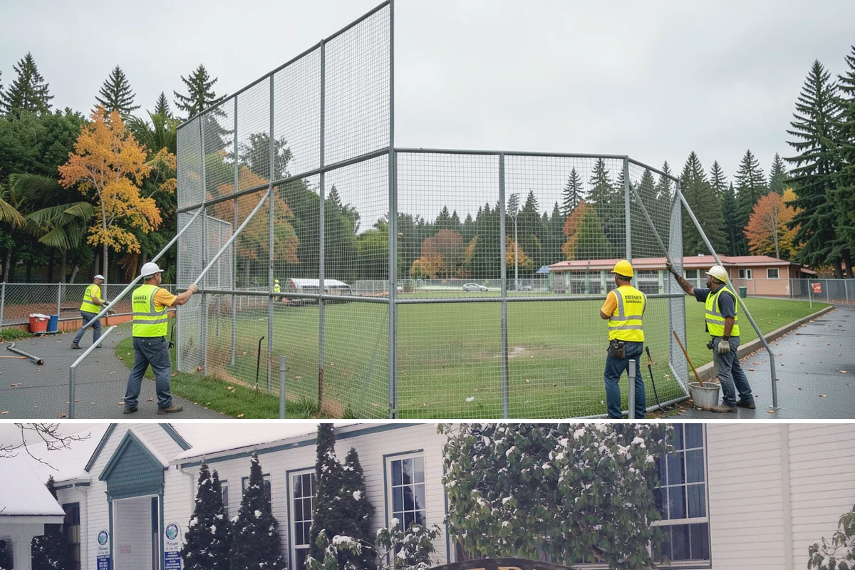 Stair Repairs in Pacific, King County, WA - Concrete and mortar stair repairs favor the drier season for proper curing, while timber repairs can proceed in most conditions.