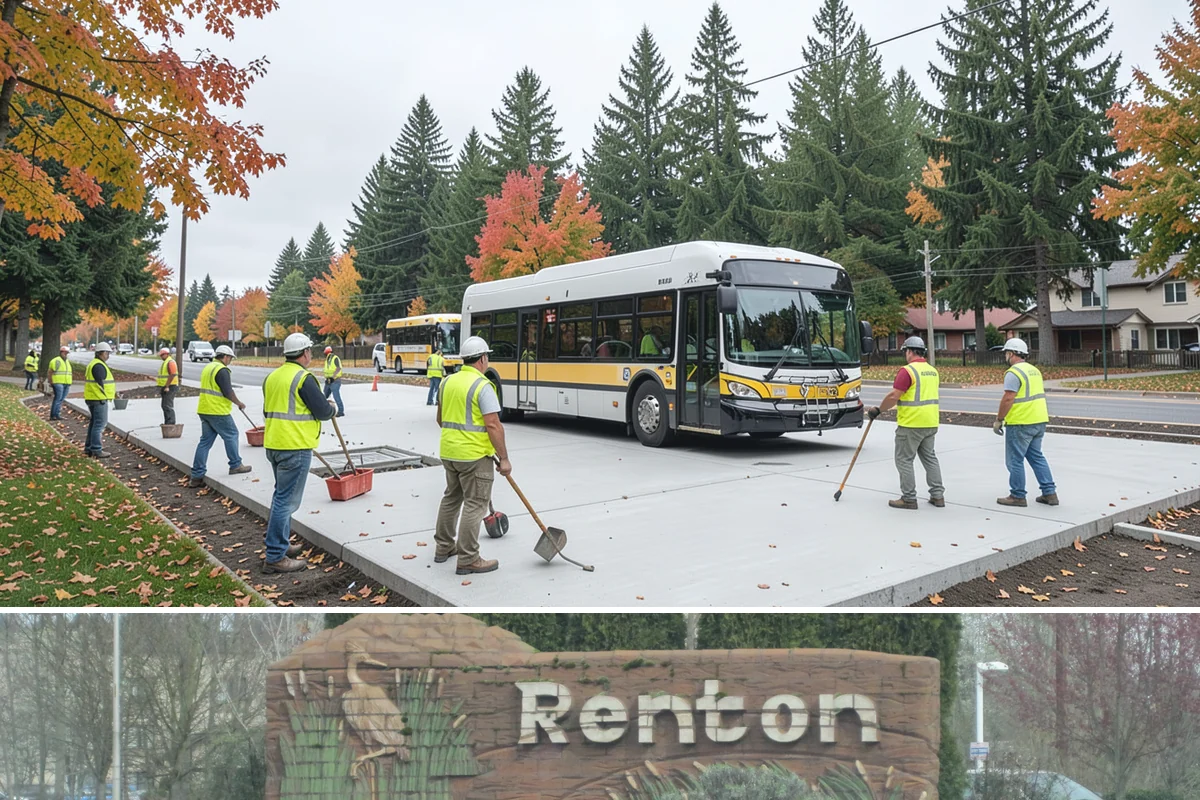 Stair Repairs in Renton, King County, WA - Concrete and mortar stair repairs favor the drier season for proper curing, while timber repairs can proceed in most conditions.