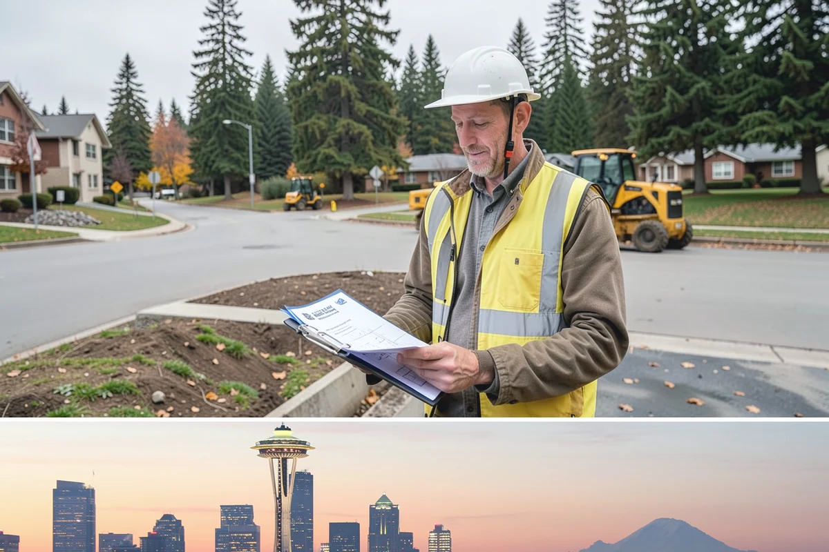 Stair Repairs in Seattle, King County, WA - Concrete and mortar stair repairs favor the drier season for proper curing, while timber repairs can proceed in most conditions.