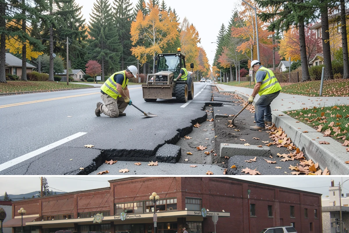 Stair Repairs in Sedro-Woolley, Skagit County, WA - Concrete and mortar stair repairs favor the drier season for proper curing, while timber repairs can proceed in most conditions.
