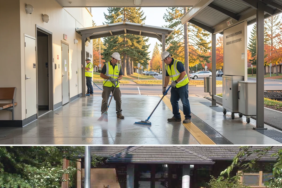 Stair Repairs in Yarrow Point, King County, WA - Concrete and mortar stair repairs favor the drier season for proper curing, while timber repairs can proceed in most conditions.