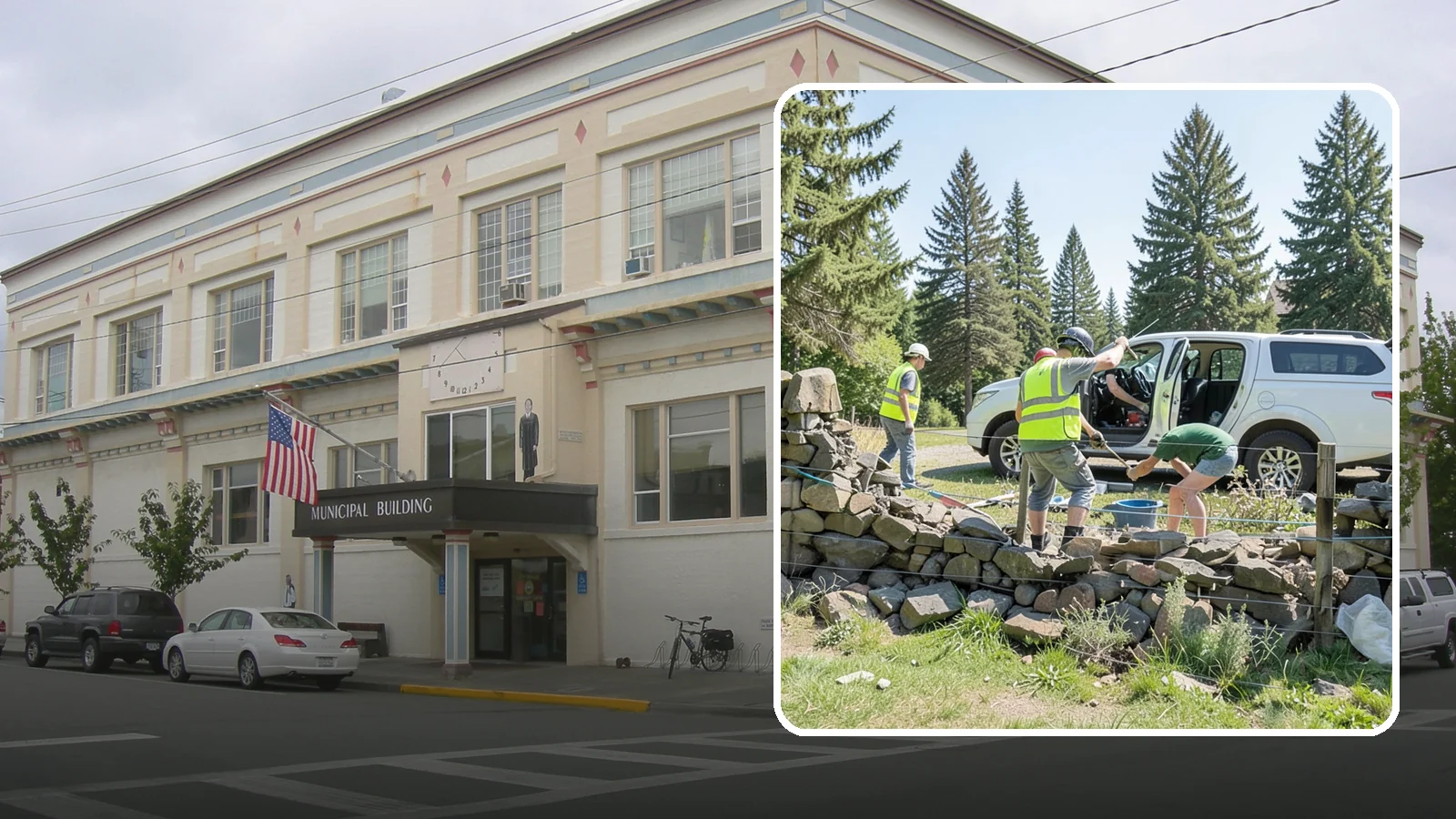 Stone Wall Repairs in Anacortes, Skagit County, WA - We repoint and rebuild mortared and dry-stacked stone walls at parks, memorials, and historic sites.
