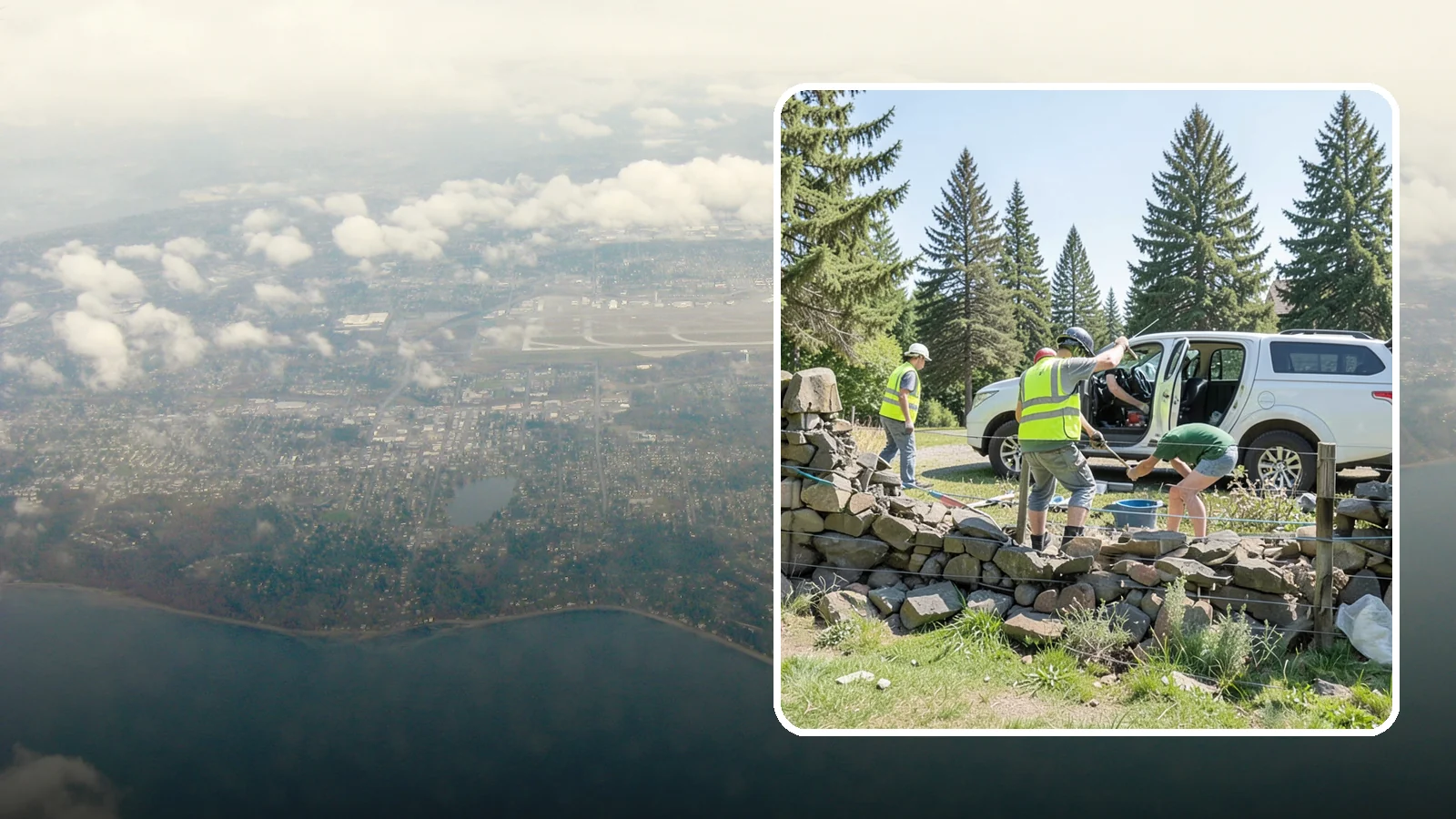 Stone Wall Repairs in Burien, King County, WA - We repoint and rebuild mortared and dry-stacked stone walls at parks, memorials, and historic sites.