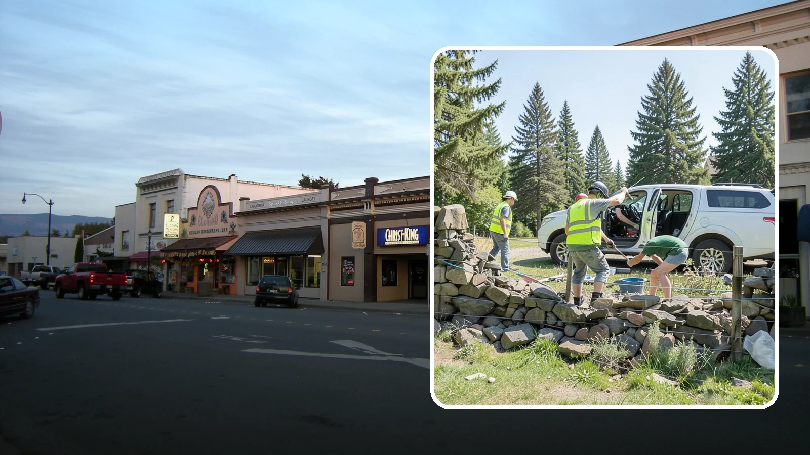 Stone Wall Repairs in Burlington, Skagit County, WA - We repoint and rebuild mortared and dry-stacked stone walls at parks, memorials, and historic sites.
