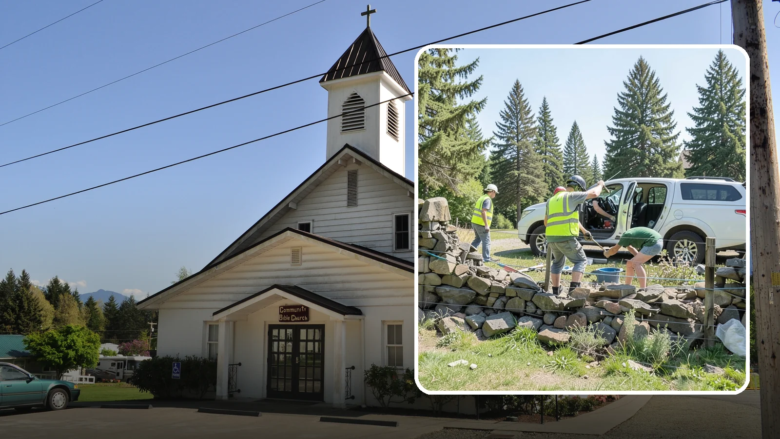 Stone Wall Repairs in Concrete, Skagit County, WA - We repoint and rebuild mortared and dry-stacked stone walls at parks, memorials, and historic sites.