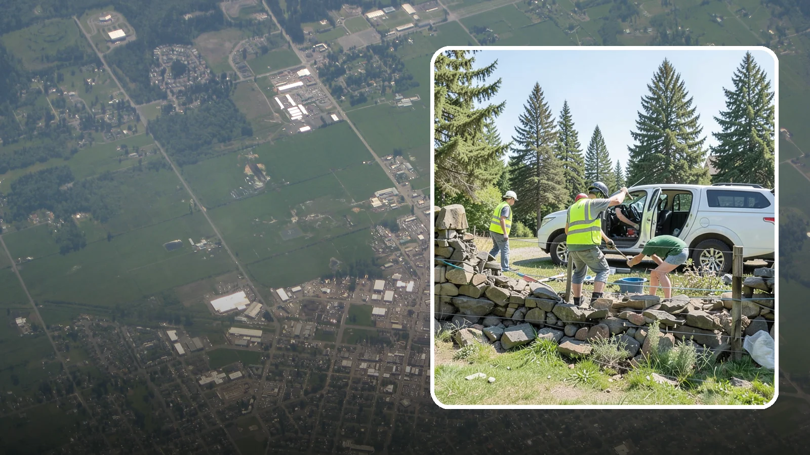 Stone Wall Repairs in Enumclaw, King County, WA - We repoint and rebuild mortared and dry-stacked stone walls at parks, memorials, and historic sites.