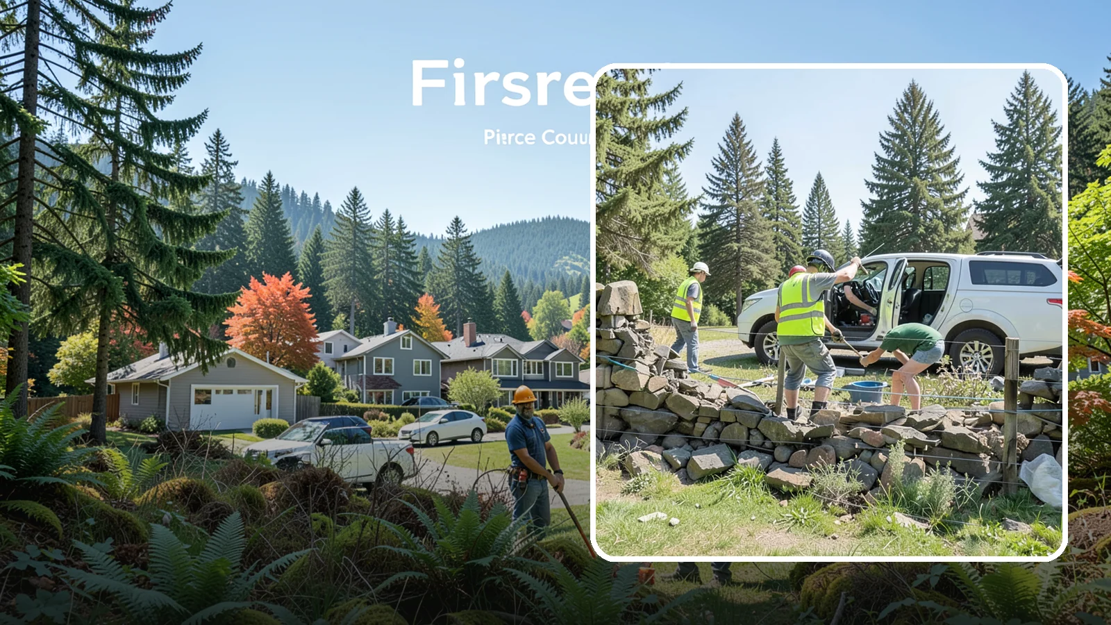Stone Wall Repairs in Fircrest, Pierce County, WA - We repoint and rebuild mortared and dry-stacked stone walls at parks, memorials, and historic sites.