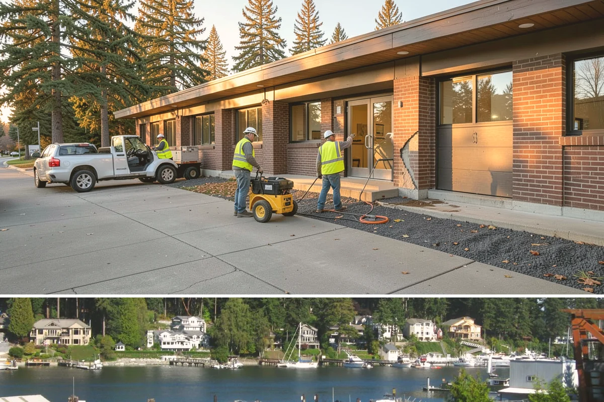 Stone Wall Repairs in Gig Harbor, Pierce County, WA - Mortar repointing and rebuilding favor drier, mild conditions so mortar cures properly without freeze or wash-out risk.