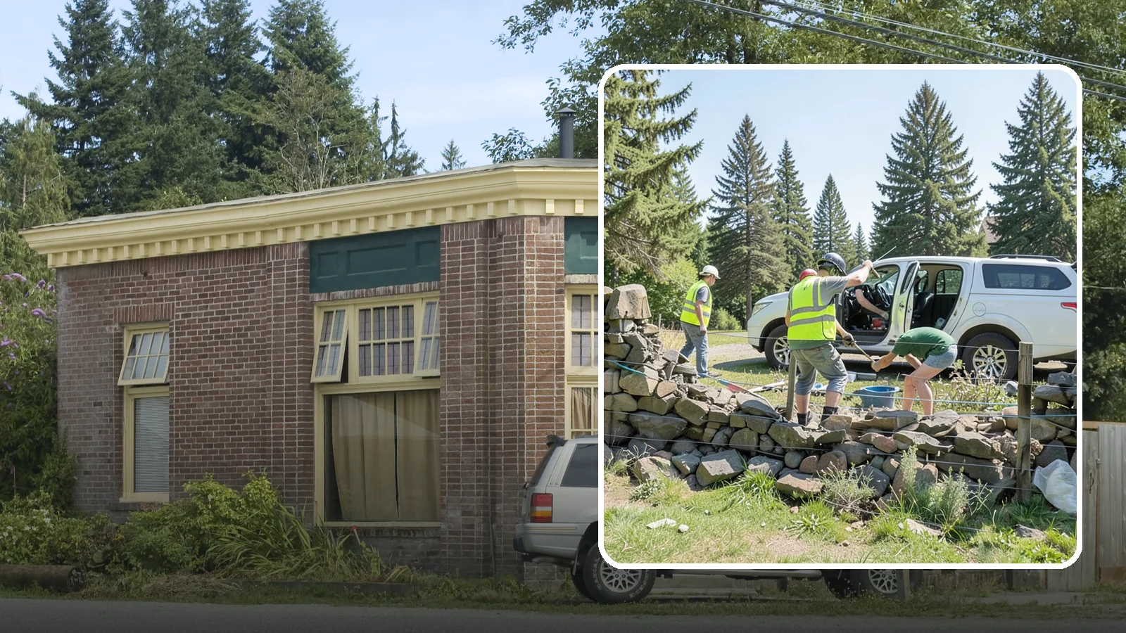 Stone Wall Repairs in Hamilton, Skagit County, WA - We repoint and rebuild mortared and dry-stacked stone walls at parks, memorials, and historic sites.