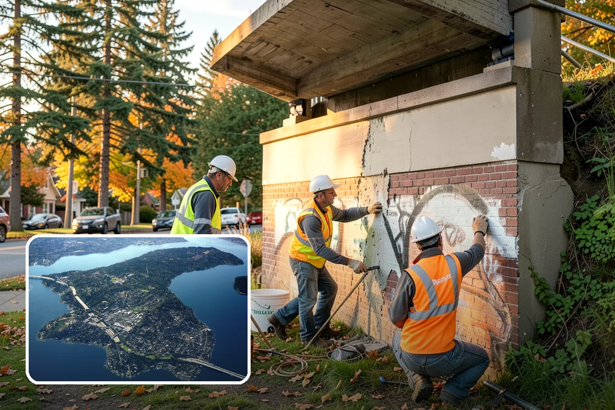 Stone Wall Repairs in Mercer Island, King County, WA - Preserves the character of decorative and historic walls