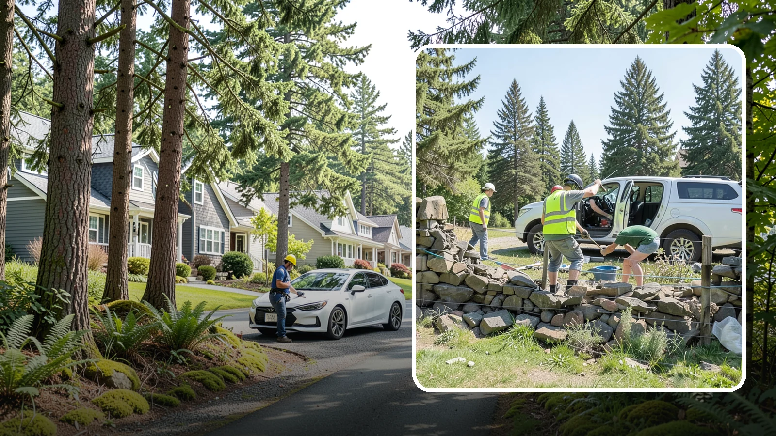 Stone Wall Repairs in Normandy Park, King County, WA - We repoint and rebuild mortared and dry-stacked stone walls at parks, memorials, and historic sites.