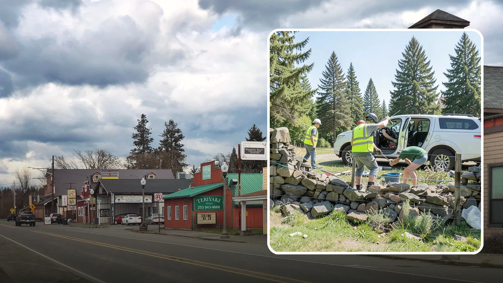 Stone Wall Repairs in Roy, Pierce County, WA - We repoint and rebuild mortared and dry-stacked stone walls at parks, memorials, and historic sites.